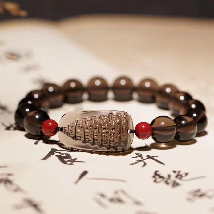 Natural crystal Wenchang Tower bracelet