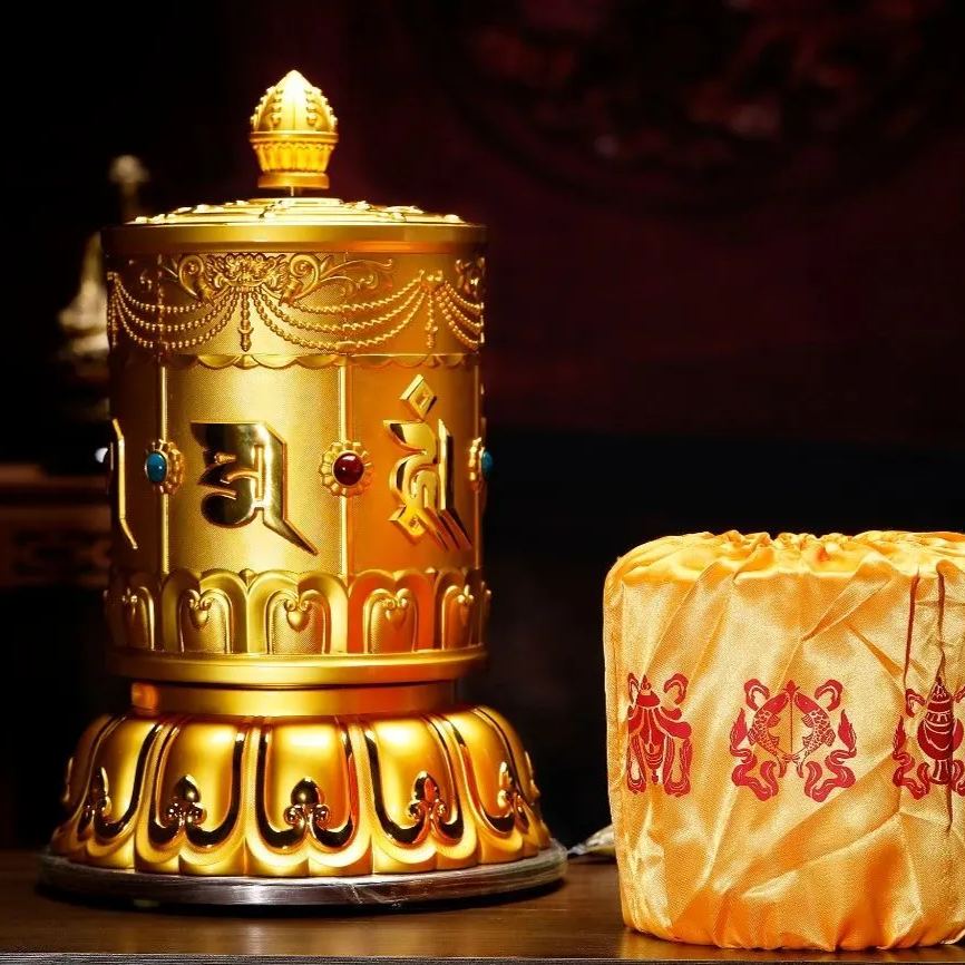 Prayer Wheel-Attract prosperity & wealth，Neutralize negative energies，Amplify wisdom & fortune，Fulfill virtuous aspirations