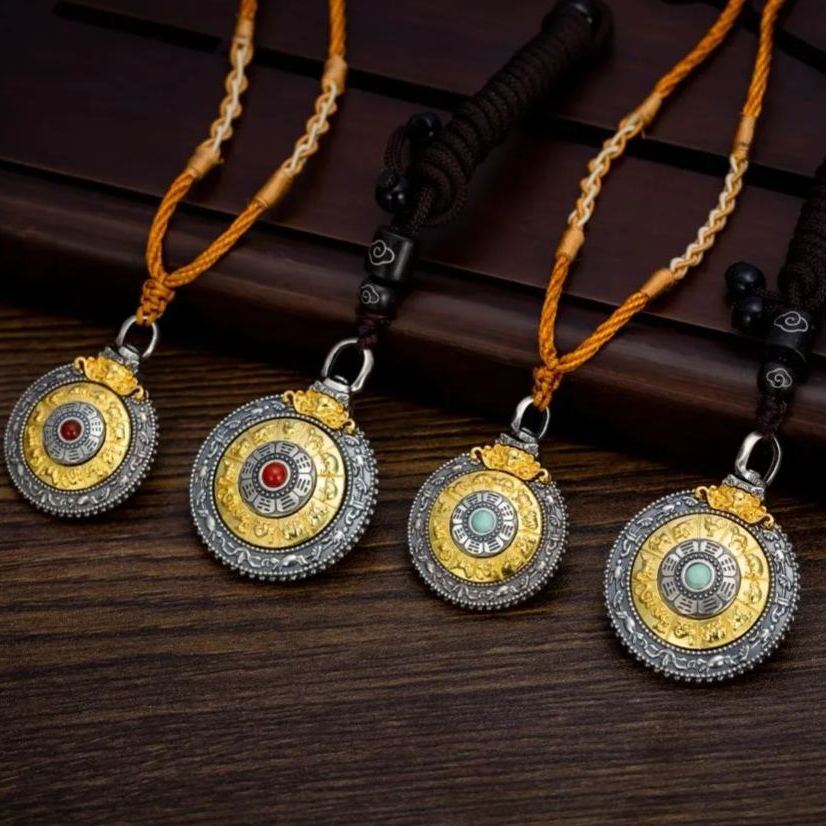 Nine Palaces & Zodiac Amulet Pendant