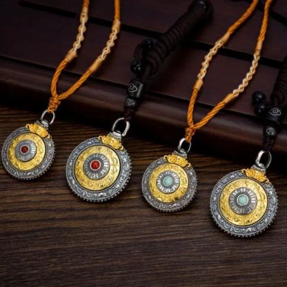 Nine Palaces & Zodiac Amulet Pendant