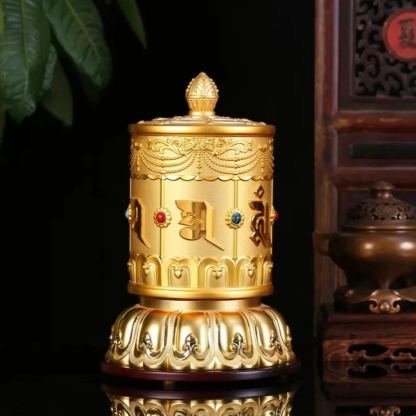 Prayer Wheel-Attract prosperity & wealth，Neutralize negative energies，Amplify wisdom & fortune，Fulfill virtuous aspirations