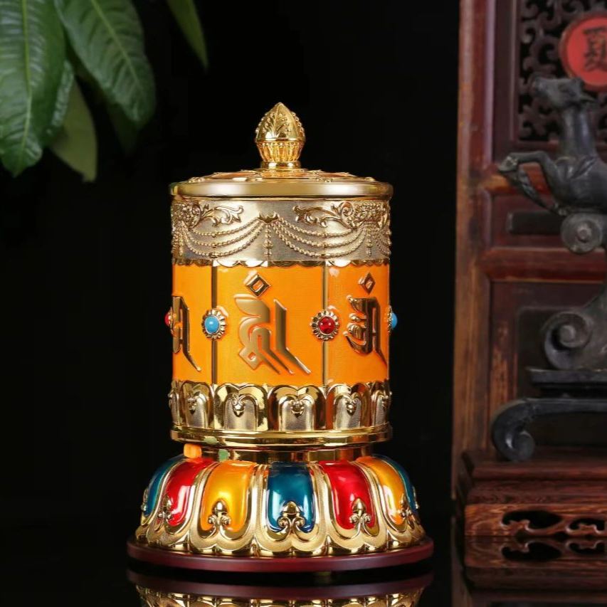 Prayer Wheel-Attract prosperity & wealth，Neutralize negative energies，Amplify wisdom & fortune，Fulfill virtuous aspirations