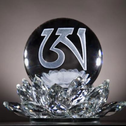 "A" Crystal Ball For - Luck Attraction, Meditation, Home Feng Shui Decor, Made of Top-grade K9 Crystal
