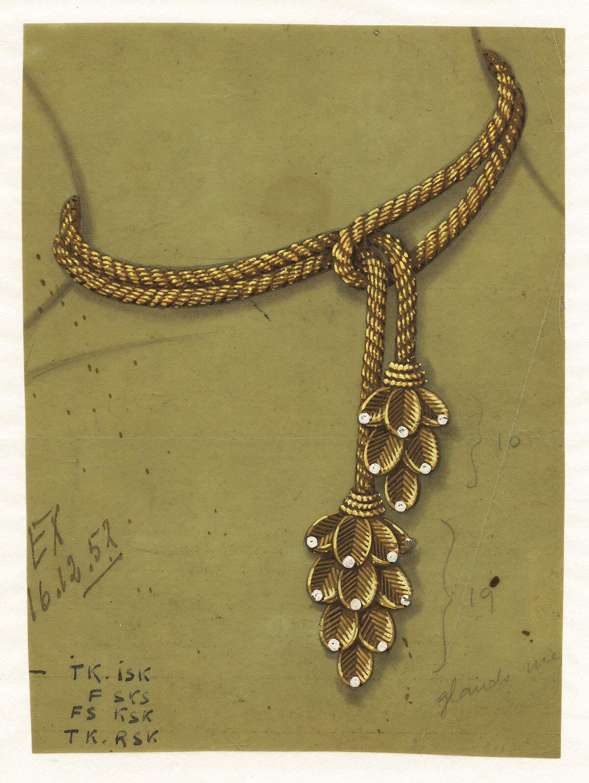 Cartierデザイン画1