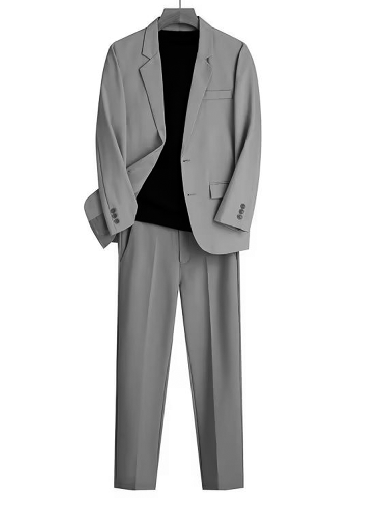 LYNSIL セットアップ メンズ スーツ ジャケット パンツ 接触冷感