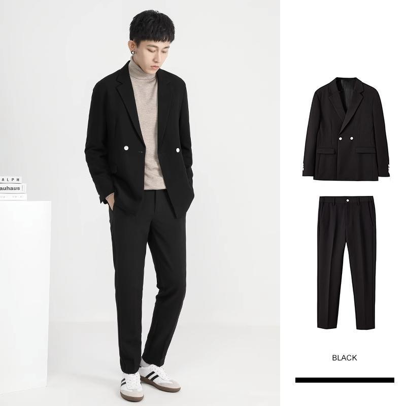 スーツセット ジャケット×パンツ2点セット 洗える ノーアイロン