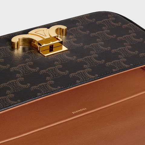 ショルダーバッグ クロード / トリオンフキャンバス＆カーフスキン / タン