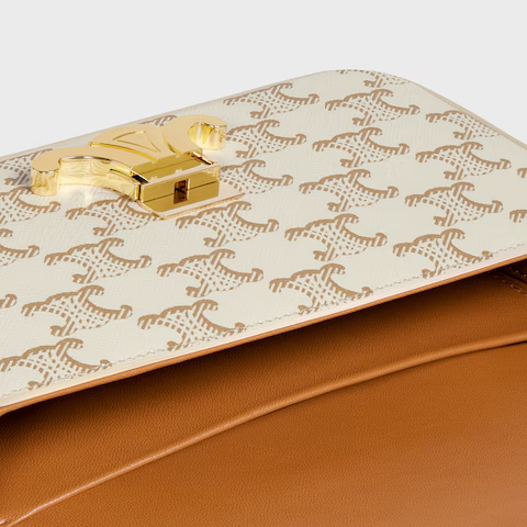 ショルダーバッグ クロード / トリオンフキャンバス & カーフスキン / ホワイト