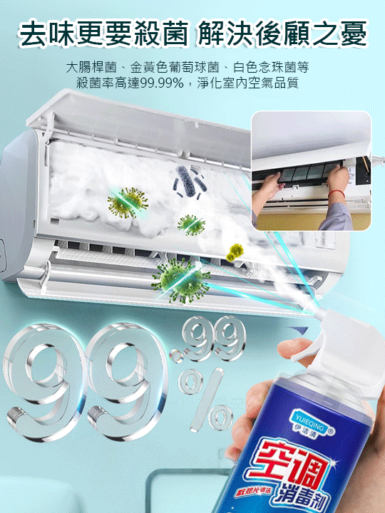 【給空調洗洗澡】空調淨化清潔劑