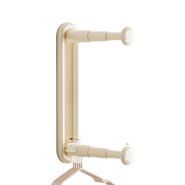 壁掛式可伸縮衣架收納架