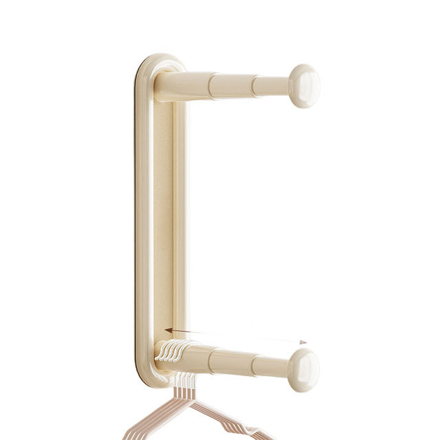 壁掛式可伸縮衣架收納架