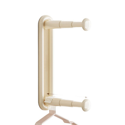 壁掛式可伸縮衣架收納架