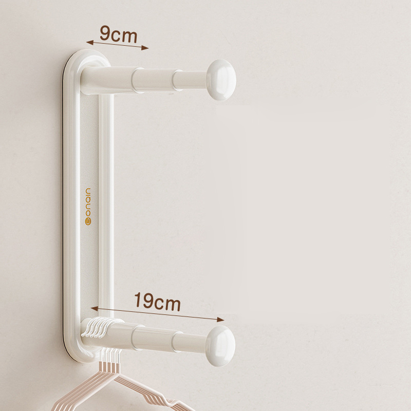 壁掛式可伸縮衣架收納架