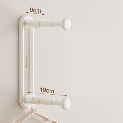 壁掛式可伸縮衣架收納架