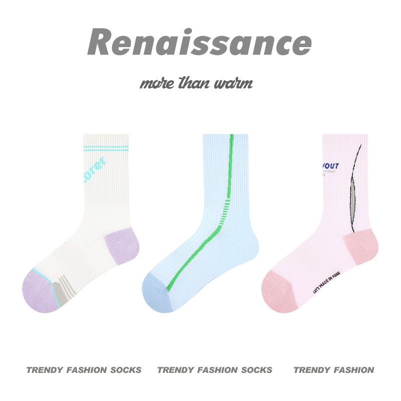 原创女袜春夏季柿柿甜猫中筒袜花边无骨精梳棉袜子女