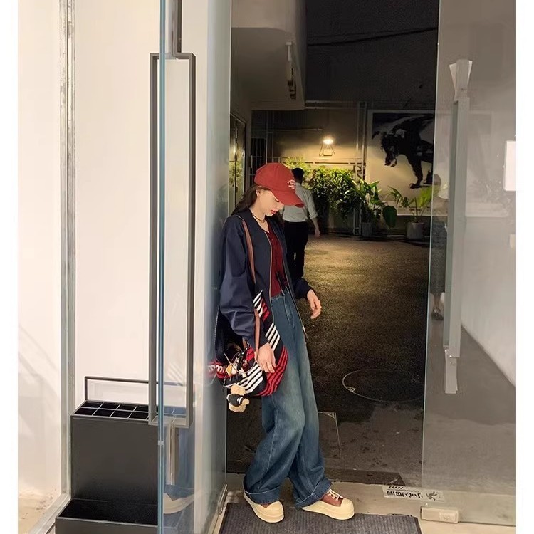 PANDA EYES葡萄妈新款真皮增高厚底休闲风百搭德训休闲运动板鞋