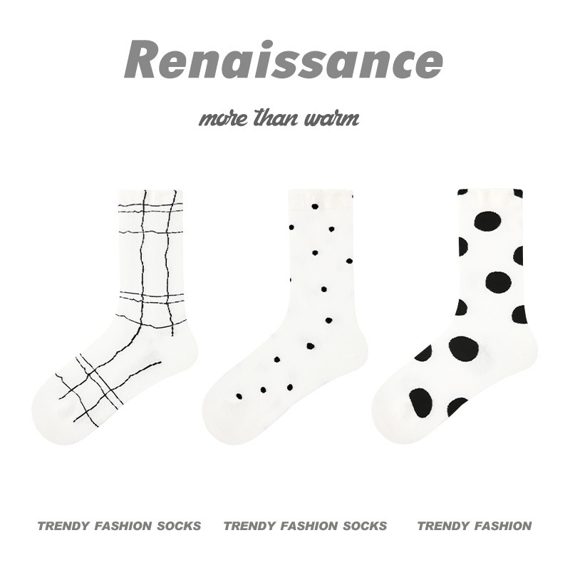 原创女袜春夏季柿柿甜猫中筒袜花边无骨精梳棉袜子女