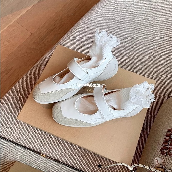苏茵茵同款鞋舒适魔术贴内增高机能玛丽珍休闲鞋女单鞋