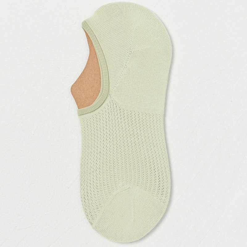 夏季新款袜子女棉袜透气网眼超薄款防滑不掉跟隐形短筒船袜