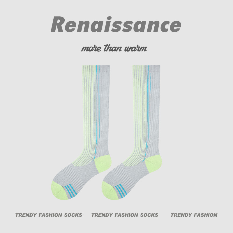 微压薄款运动压力袜专业跑步跳绳健身小腿肌能长筒袜