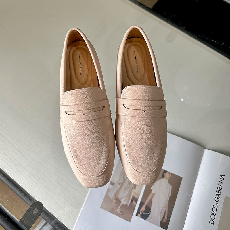 韩版单鞋女款春夏秋季新款软底平底鞋简约百搭女士乐福鞋通勤