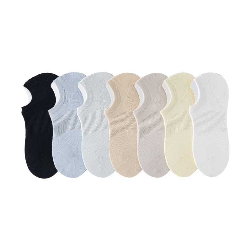 桑蚕丝船袜女款春夏轻薄无骨柔软吸汗防滑不掉跟隐形纯色低帮短袜