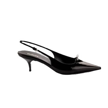 现货秒发！葡萄妈同款鞋优雅小尖头一字蝴蝶结后空细跟高跟鞋女春