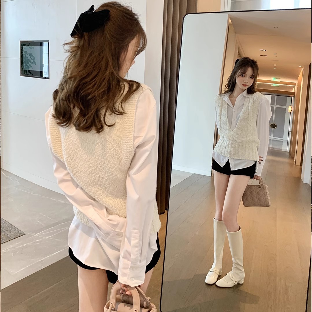 PANDA EYES时尚百搭新款方头铆钉后拉链中高筒弹力长靴女瘦瘦短靴