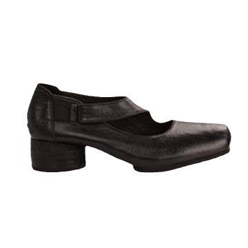 现货秒发！葡萄妈同款鞋高阶质感马皮方头粗跟软面高跟芭蕾单鞋女