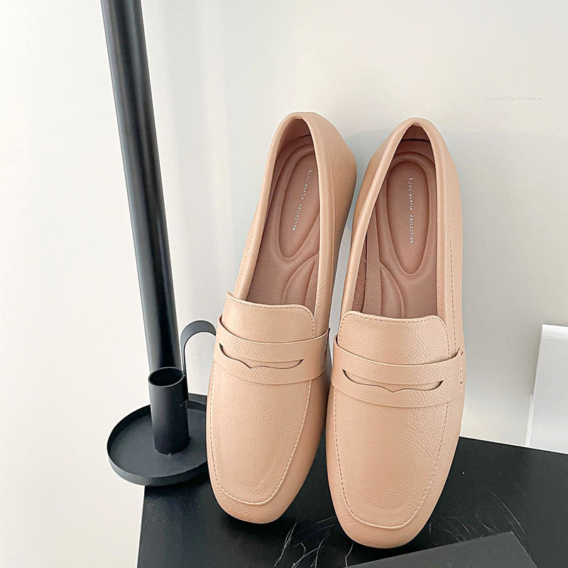 韩版单鞋女士春夏季新款懒人鞋浅口平底豆豆鞋休闲百搭乐福鞋