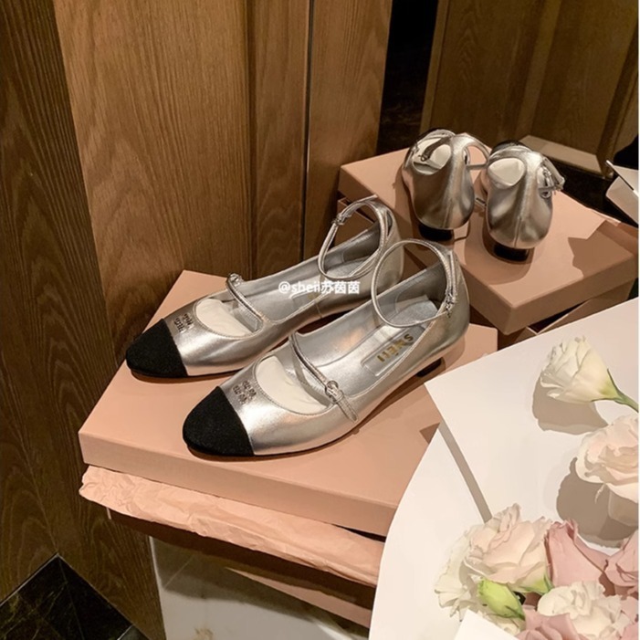 【苏茵茵同款】喵家小姐~法式复古拼色扣带小猫跟玛丽珍鞋女单鞋