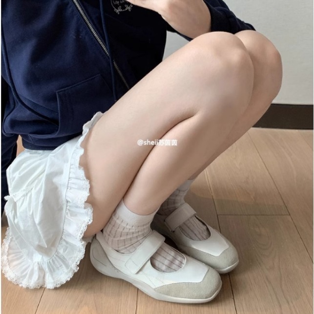 苏茵茵同款鞋舒适魔术贴内增高机能玛丽珍休闲鞋女单鞋