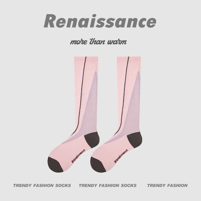 微压薄款运动压力袜专业跑步跳绳健身小腿肌能长筒袜