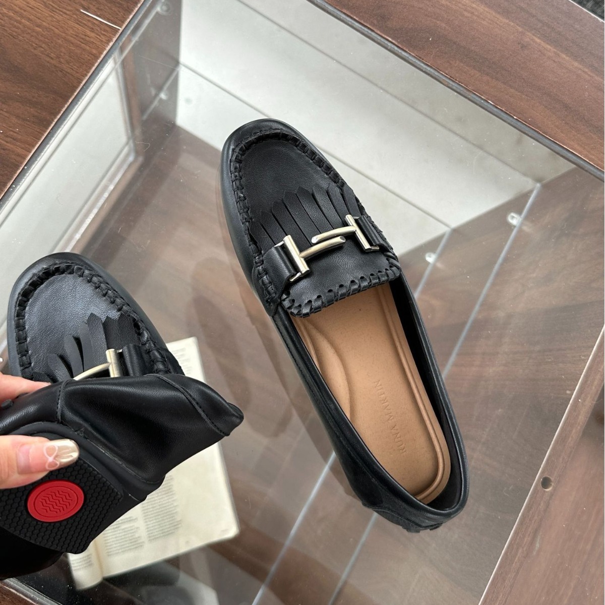 软底流苏乐福鞋女秋季新款一脚蹬懒人鞋英伦小皮鞋复古平底单鞋女