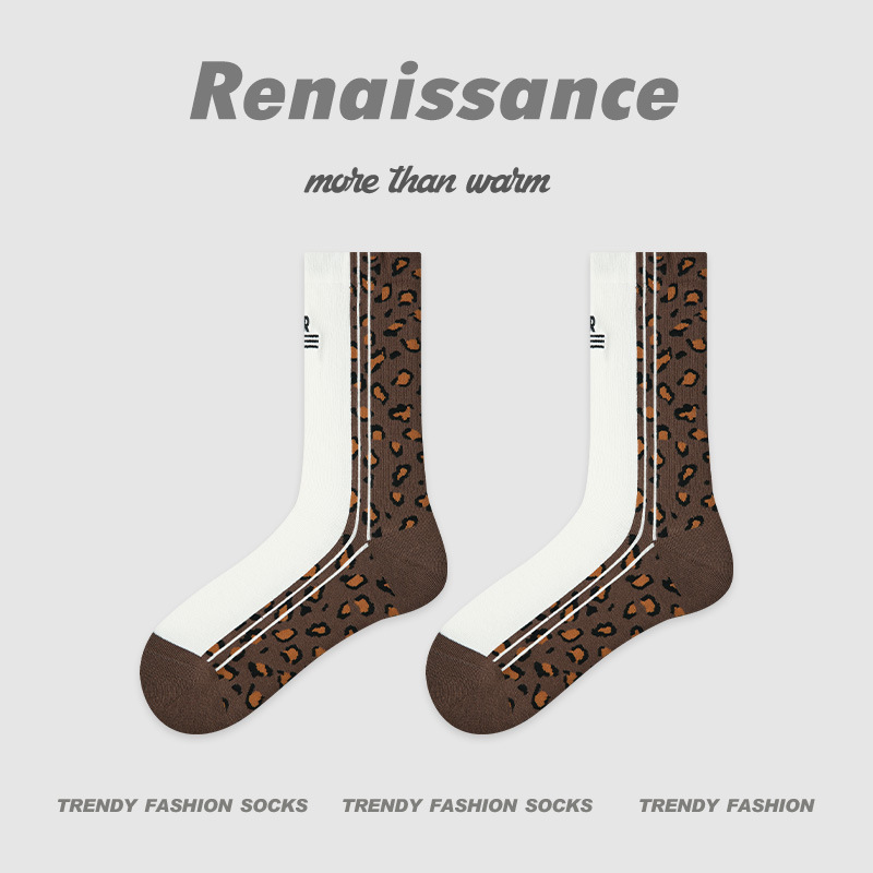 秋冬新款中筒袜花边堆堆袜纯色学院风ins潮袜子女