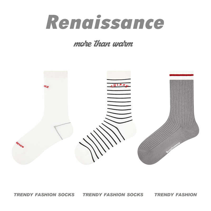 原创女袜春夏季柿柿甜猫中筒袜花边无骨精梳棉袜子女