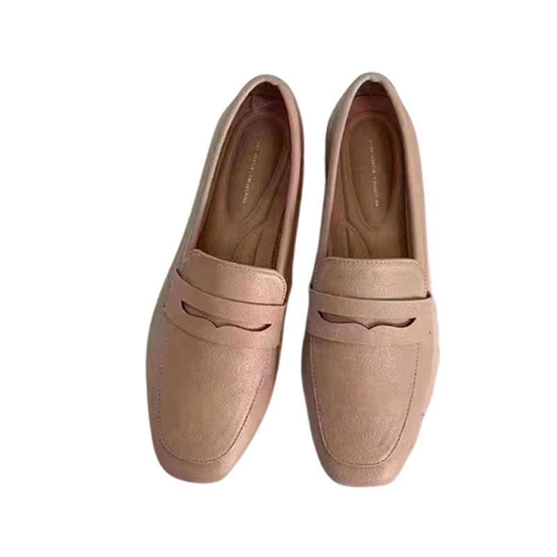 韩版单鞋女士春夏季新款懒人鞋浅口平底豆豆鞋休闲百搭乐福鞋