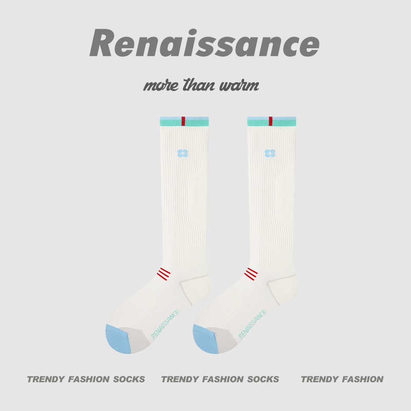 微压薄款运动压力袜专业跑步跳绳健身小腿肌能长筒袜