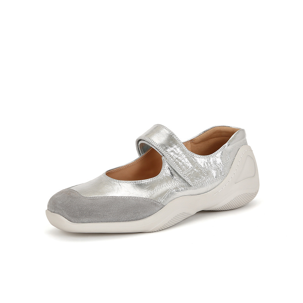 苏茵茵同款鞋舒适魔术贴内增高机能玛丽珍休闲鞋女单鞋