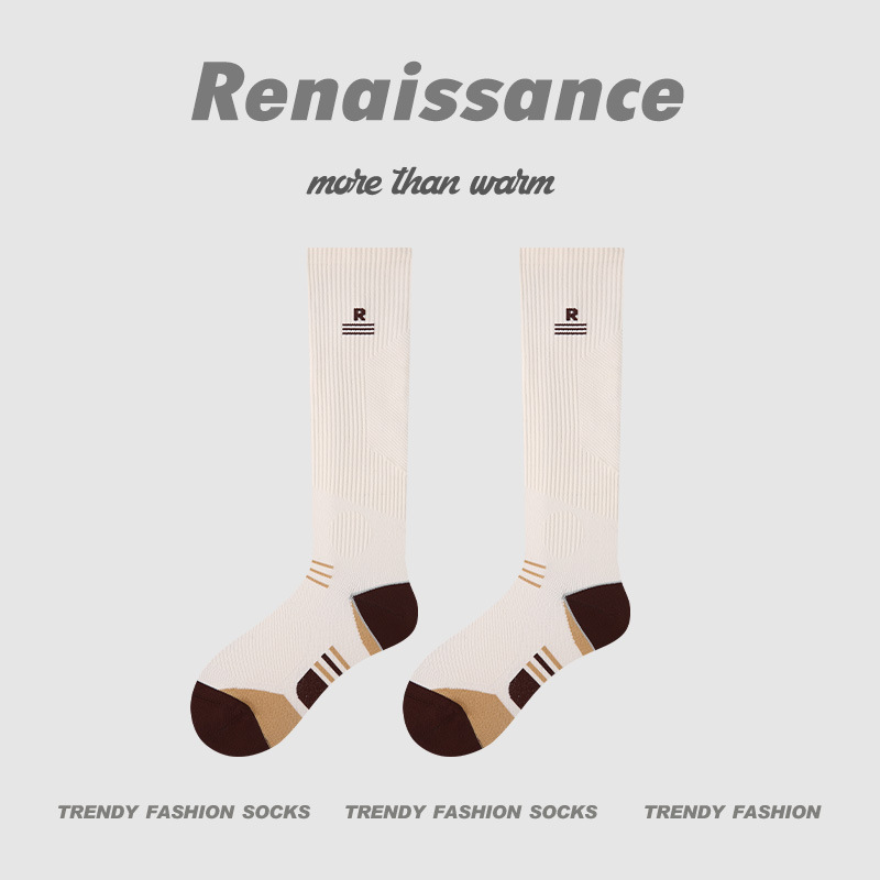 微压薄款运动压力袜专业跑步跳绳健身小腿肌能长筒袜