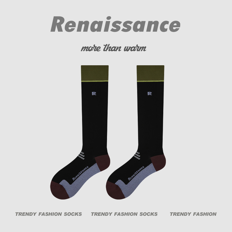 微压薄款运动压力袜专业跑步跳绳健身小腿肌能长筒袜