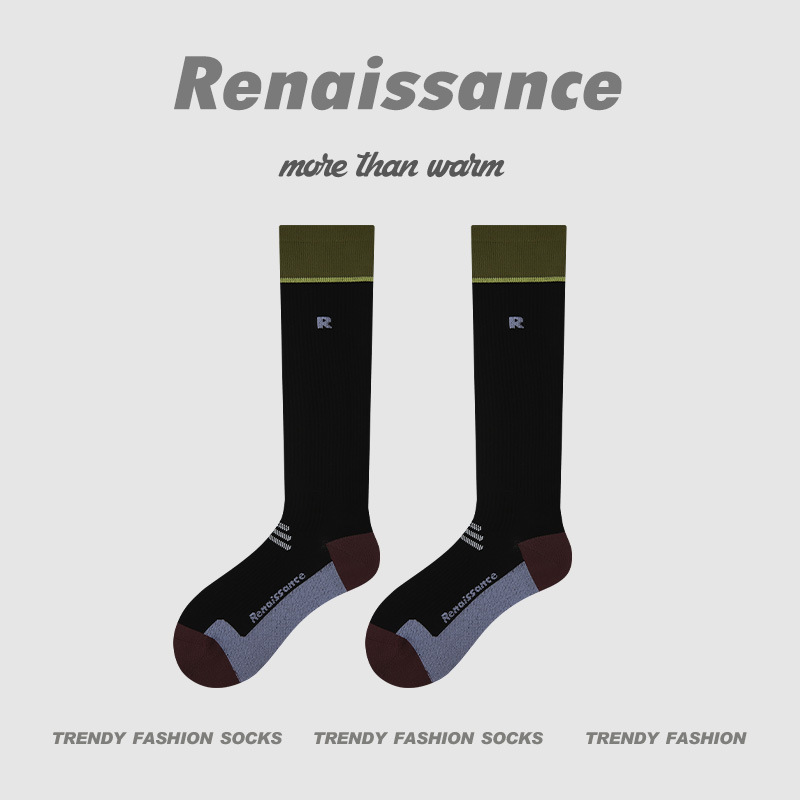 微压薄款运动压力袜专业跑步跳绳健身小腿肌能长筒袜