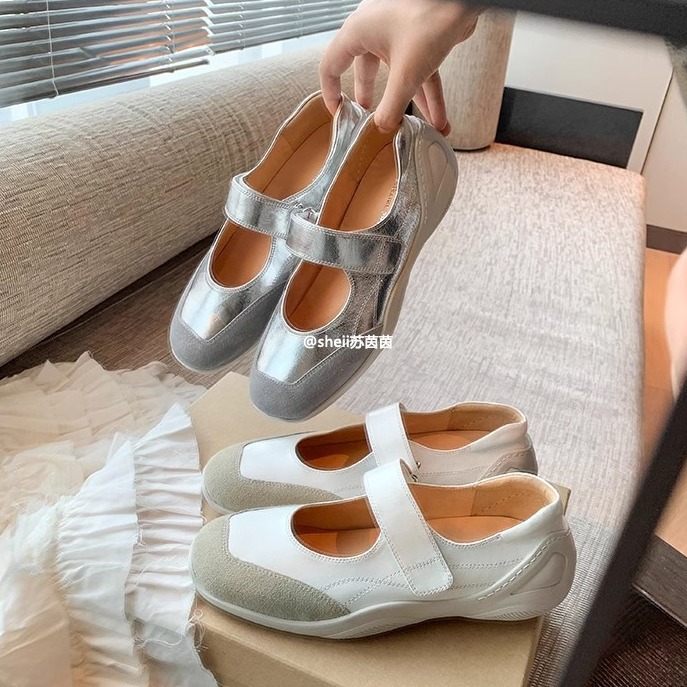 苏茵茵同款鞋舒适魔术贴内增高机能玛丽珍休闲鞋女单鞋