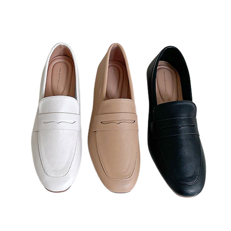 韩版单鞋女士春夏季新款懒人鞋浅口平底豆豆鞋休闲百搭乐福鞋