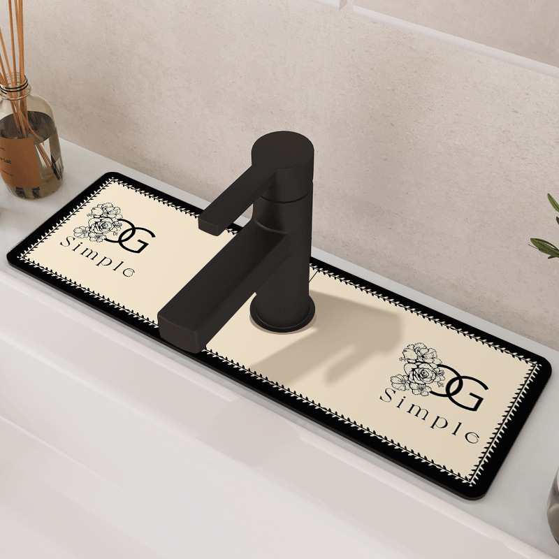 法式矽藻泥臺面吸水墊 