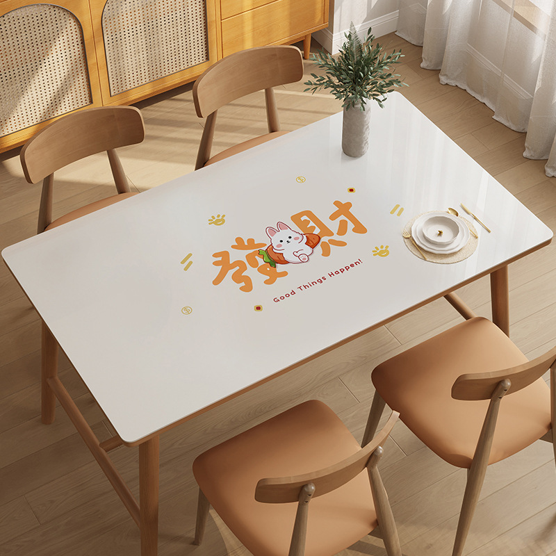 小清新餐桌防油污軟玻璃