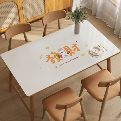 小清新餐桌防油污軟玻璃