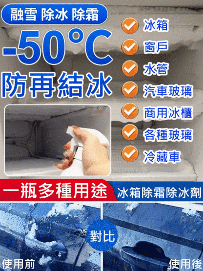 【冰箱除霜除冰劑】 家用冰櫃融雪防結冰