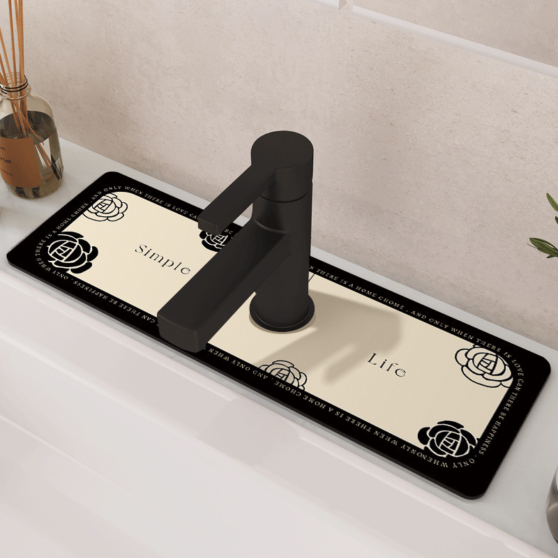 法式矽藻泥臺面吸水墊 