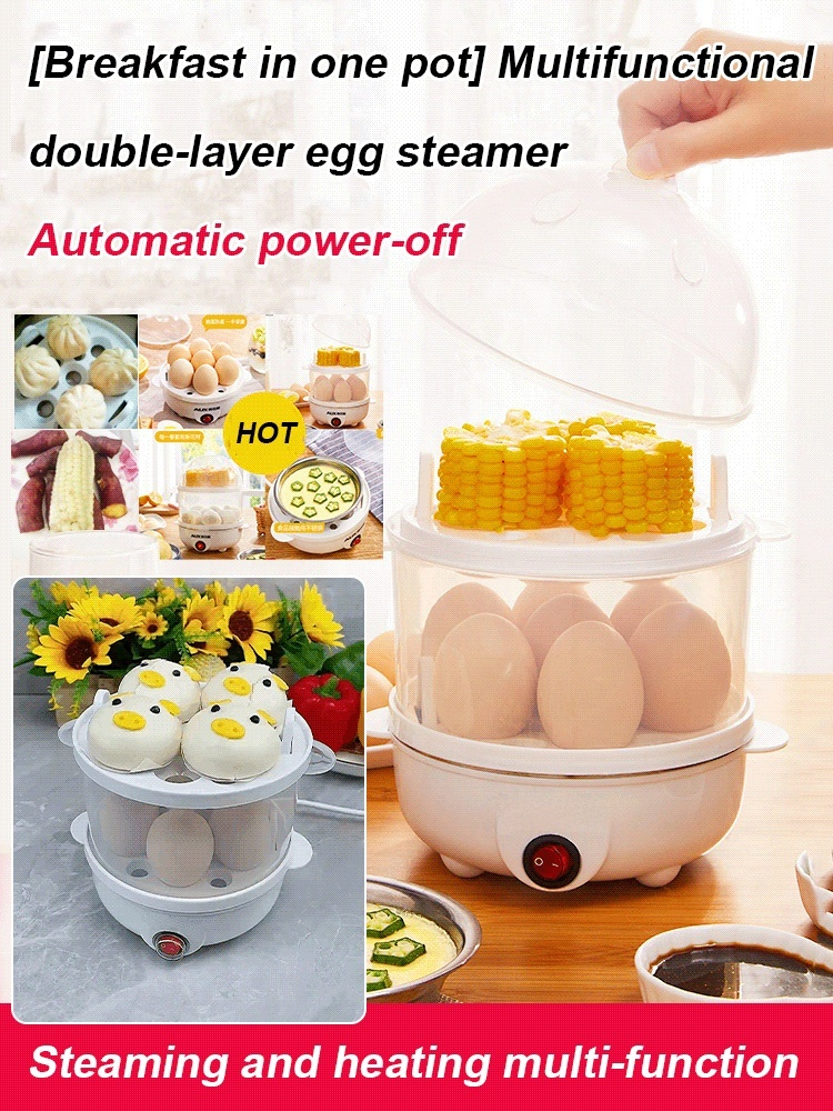 Multi-functional Double Layer Egg Steamer